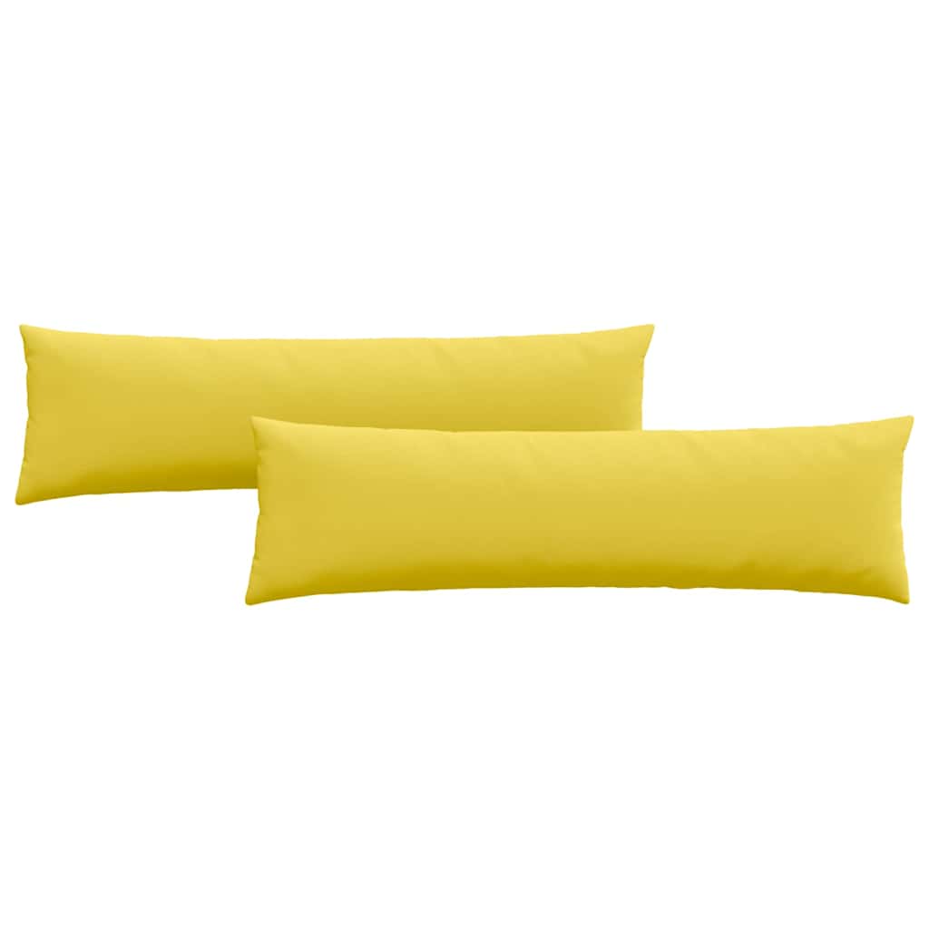 Sofapuder 2 pcs Lys Gul 145 x 40 cm Stof