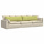 Sofapuder 2 pcs Lys grøn 145 x 40 cm Stof