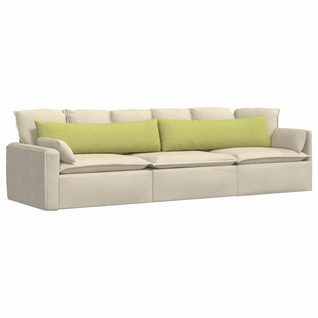 Sofapuder 2 pcs Lys grøn 145 x 40 cm Stof