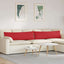 Sofapuder 2 pcs Rød 145 x 40 cm Stof