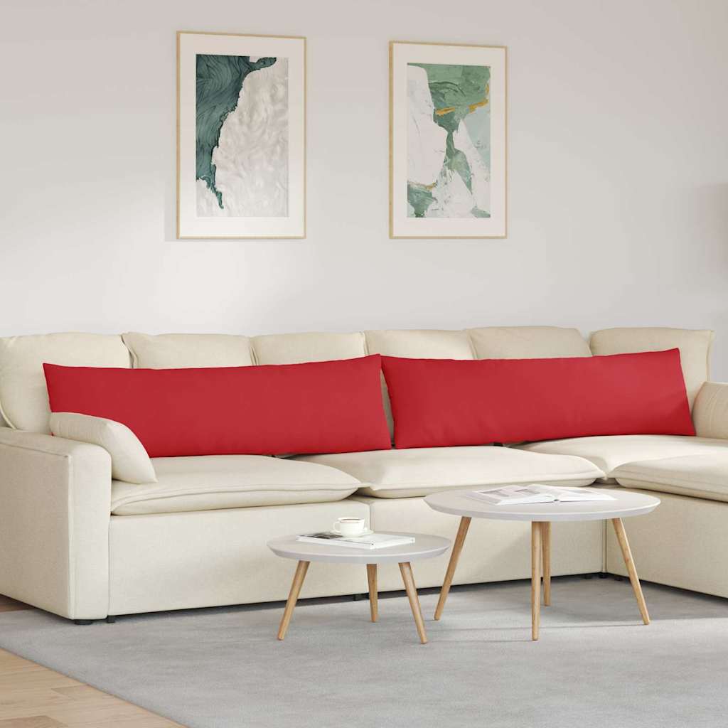 Sofapuder 2 pcs Rød 145 x 40 cm Stof