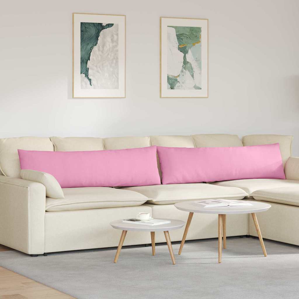 Sofapuder 2 pcs Lyserød 145 x 40 cm Stof