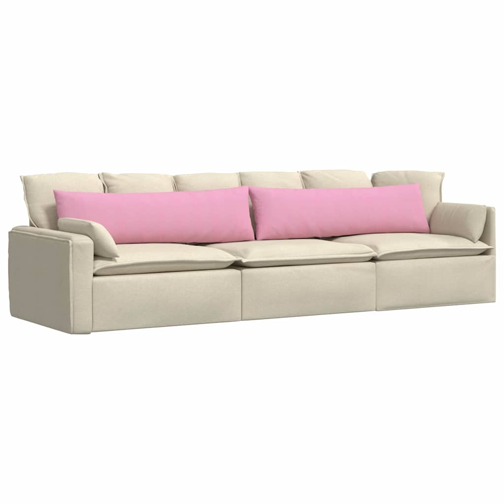 Sofapuder 2 pcs Lyserød 145 x 40 cm Stof