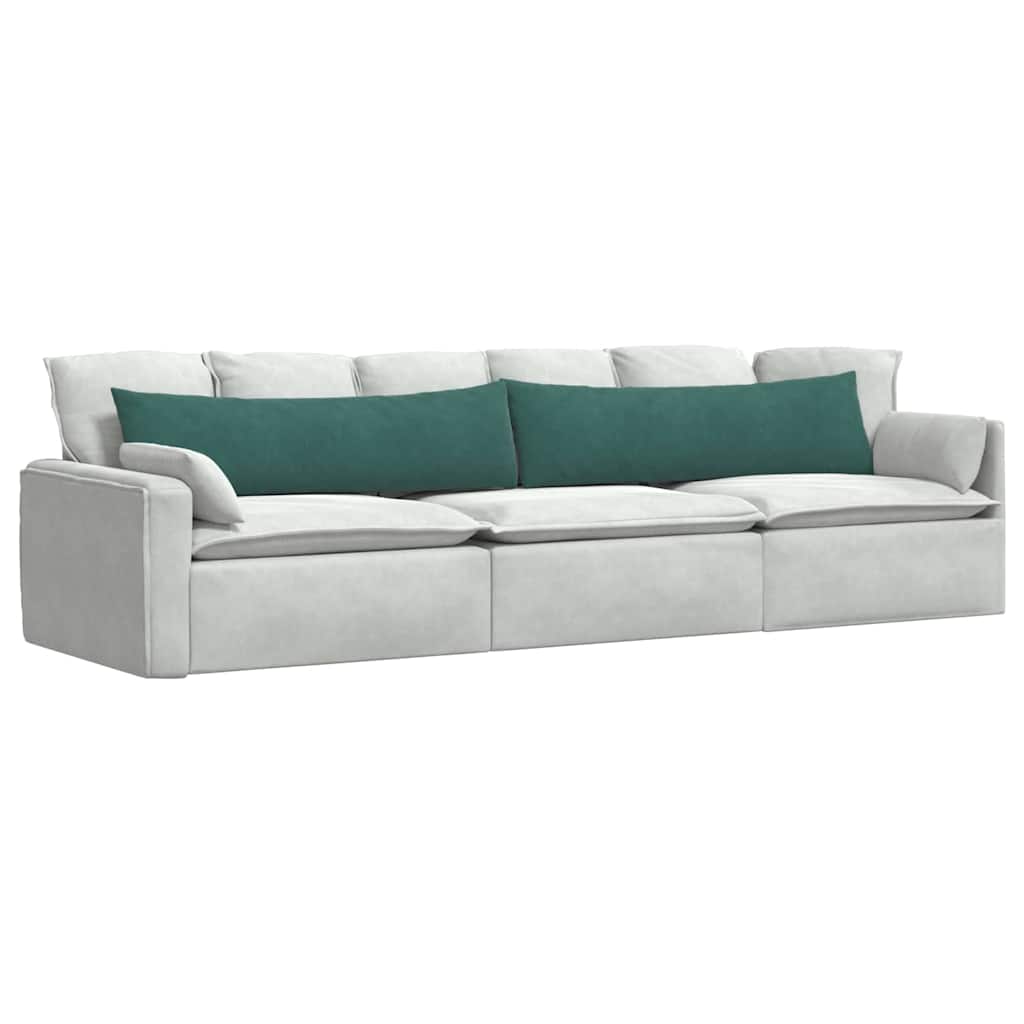 Sofapuder 2 pcs Mørkegrøn 145 x 40 cm Velourstof