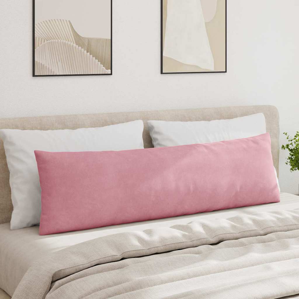 Sofapuder 2 pcs Lyserød 145 x 40 cm Velourstof