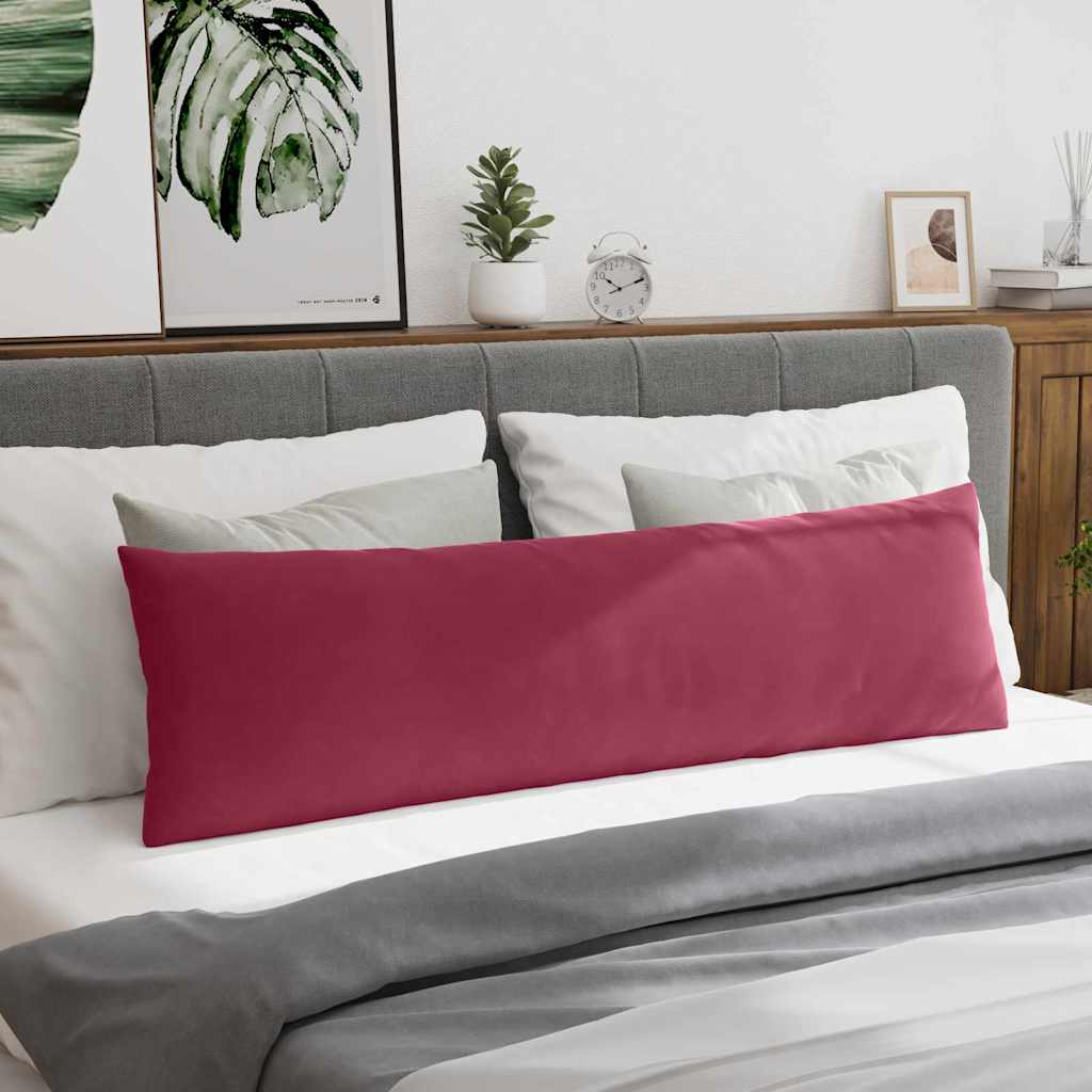 Sofapuder 2 pcs Vinrød 145 x 40 cm Velourstof