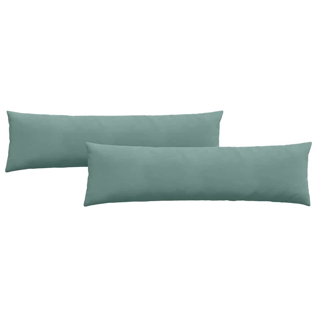 Sofapuder 2 pcs Havgrøn 145 x 40 cm Velourstof