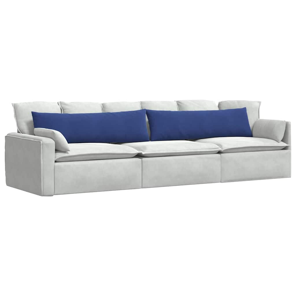 Sofapuder 2 pcs Politi blå 145 x 40 cm Velourstof