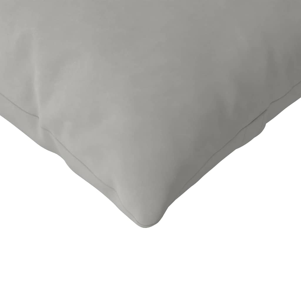 Sofapuder 2 pcs Lysegrå 145 x 40 cm Stof