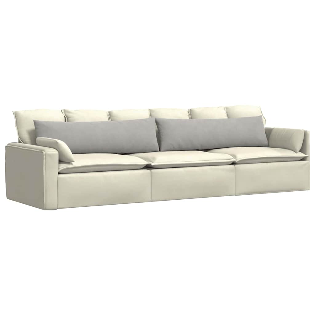 Sofapuder 2 pcs Lysegrå 145 x 40 cm Stof