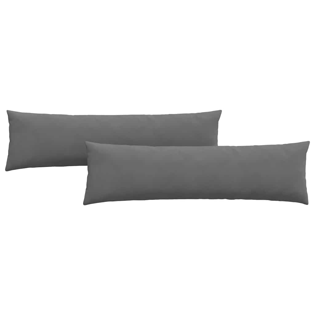 Sofapuder 2 pcs Mørkegrå 145 x 40 cm Stof