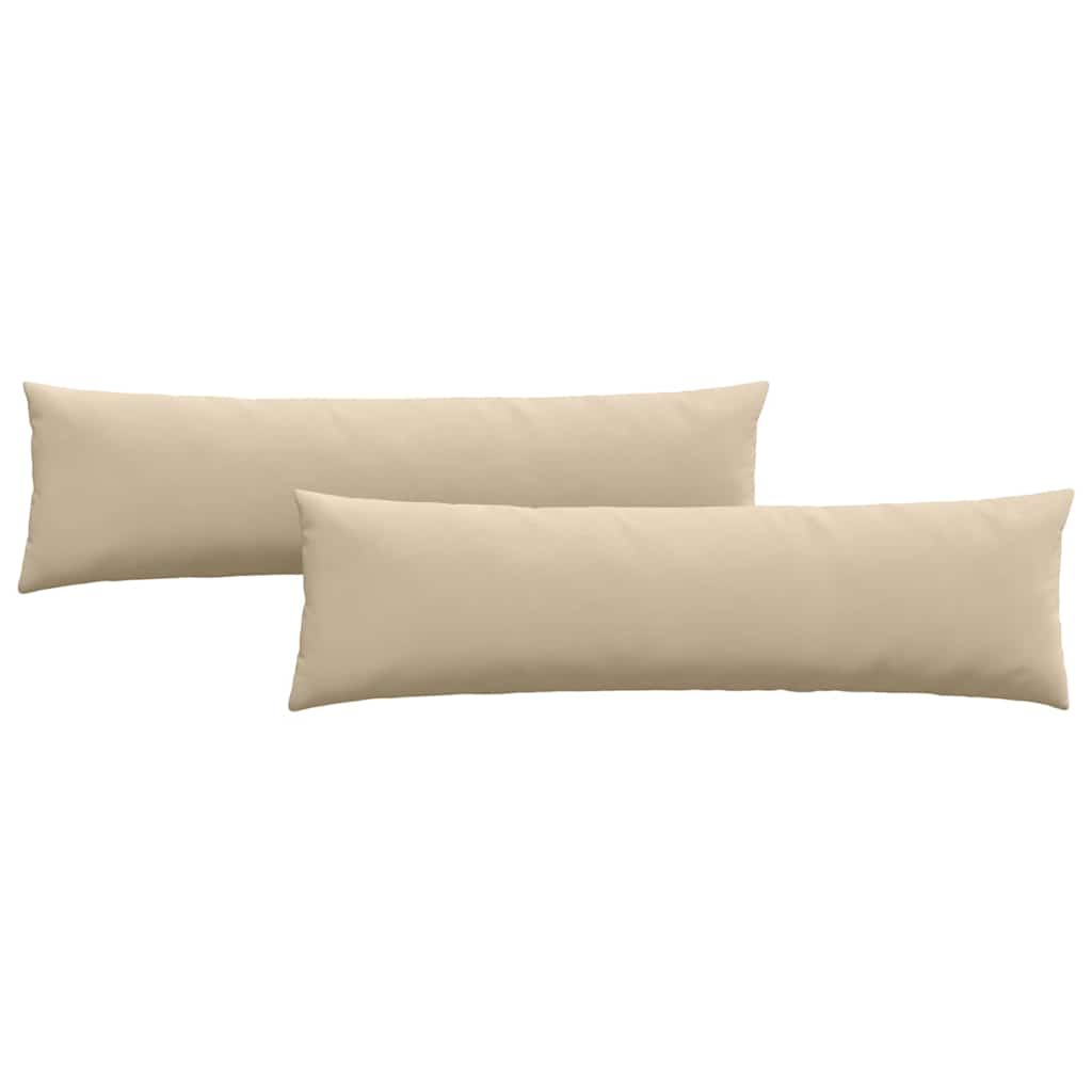 Sofapuder 2 pcs Creme 145 x 40 cm Stof
