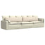 Sofapuder 2 pcs Beige 145 x 40 cm Stof
