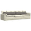 Sofapuder 2 pcs Lysegrå 145 x 40 cm Velourstof