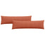 Sofapuder 2 pcs Rød orange 145 x 40 cm Velourstof
