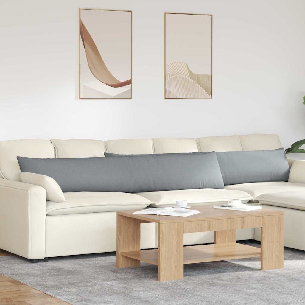 Sofapuder 2 pcs Lysegrå 200 x 40 cm Stof