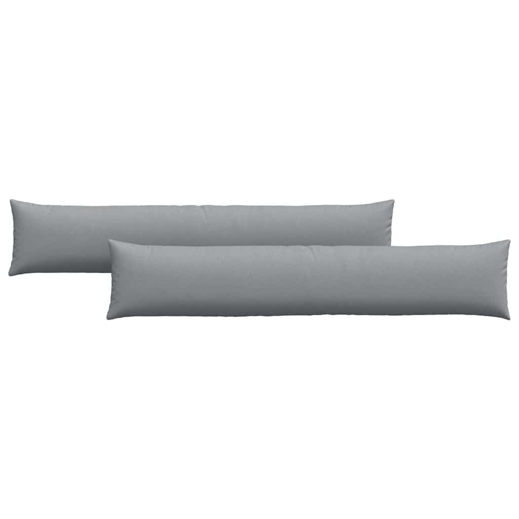 Sofapuder 2 pcs Lysegrå 200 x 40 cm Stof