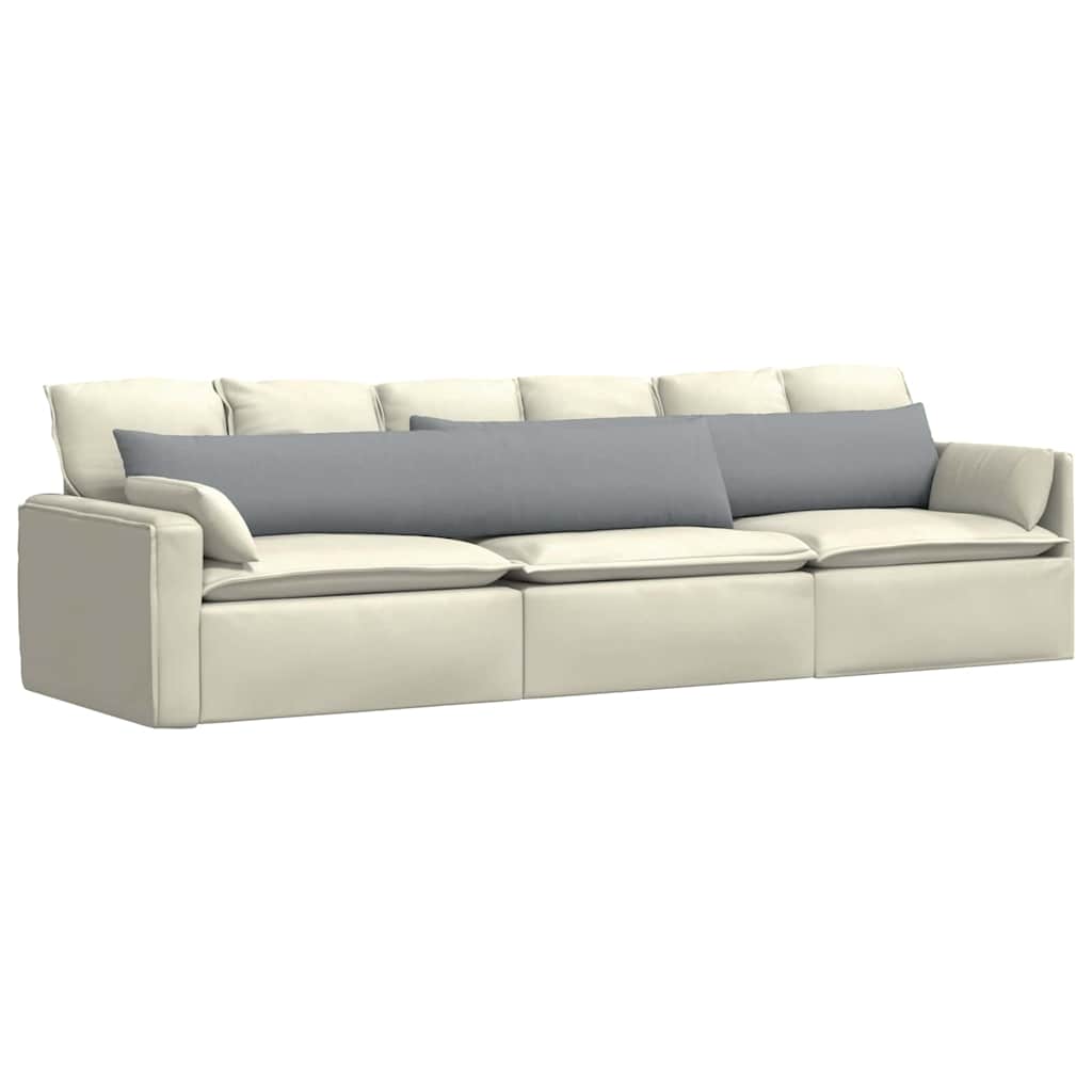 Sofapuder 2 pcs Lysegrå 200 x 40 cm Stof