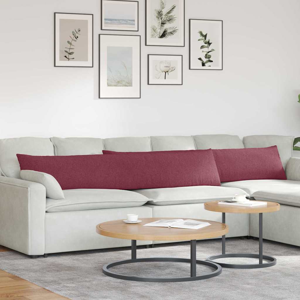 Sofapuder 2 pcs Vinrød 200 x 40 cm Stof