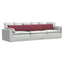 Sofapuder 2 pcs Vinrød 200 x 40 cm Stof