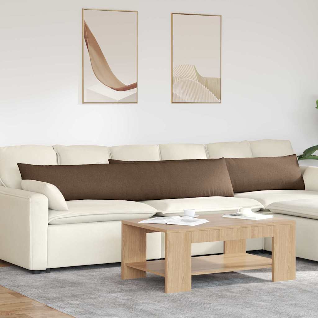 Sofapuder 2 pcs Brun 200 x 40 cm Stof