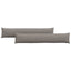 Sofapuder 2 pcs Gråbrun 200 x 40 cm Stof