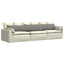 Sofapuder 2 pcs Gråbrun 200 x 40 cm Stof