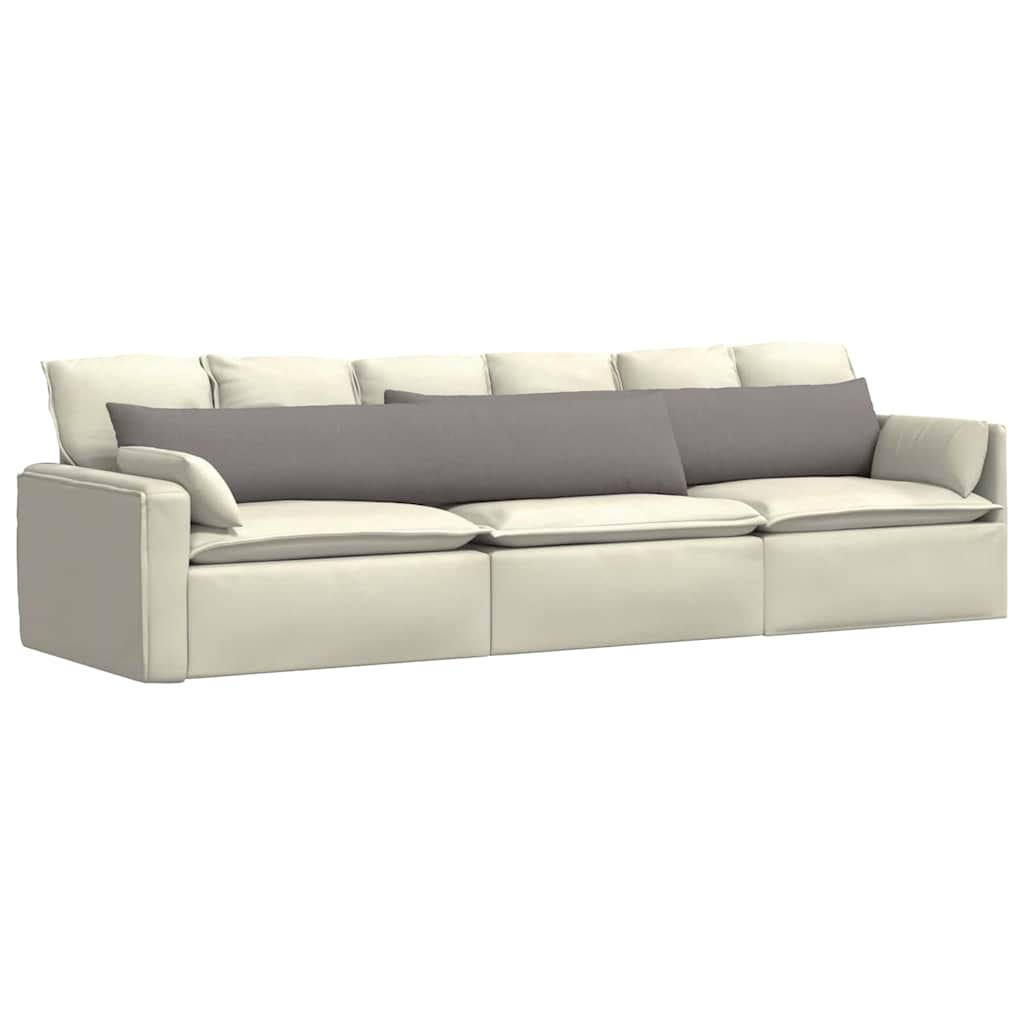Sofapuder 2 pcs Gråbrun 200 x 40 cm Stof
