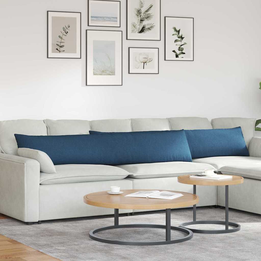 Sofapuder 2 pcs Blå 200 x 40 cm Stof