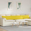 Sofapuder 2 pcs Lys Gul 200 x 40 cm Stof