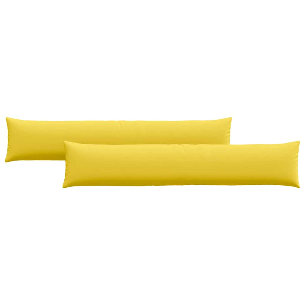 Sofapuder 2 pcs Lys Gul 200 x 40 cm Stof