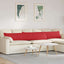 Sofapuder 2 pcs Rød 200 x 40 cm Stof