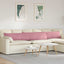 Sofapuder 2 pcs Lyserød 200 x 40 cm Velourstof