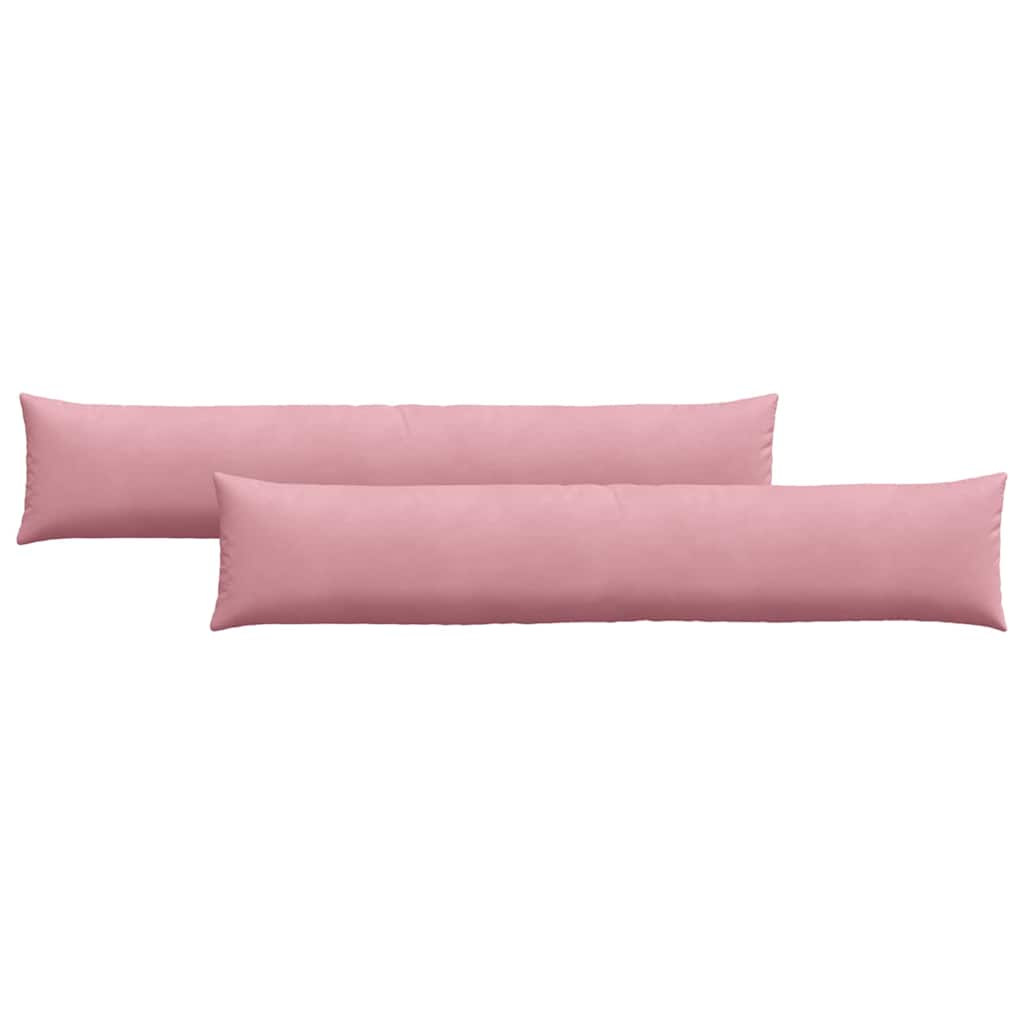 Sofapuder 2 pcs Lyserød 200 x 40 cm Velourstof