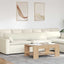 Sofapuder 2 pcs Creme 200 x 40 cm Velourstof