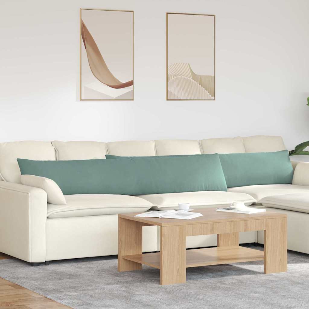Sofapuder 2 pcs Havgrøn 200 x 40 cm Velourstof