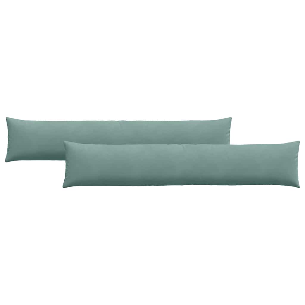 Sofapuder 2 pcs Havgrøn 200 x 40 cm Velourstof