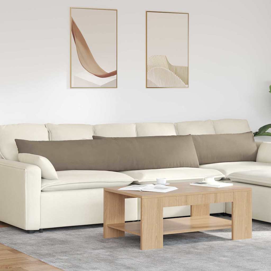 Sofapuder 2 pcs Gråbrun 200 x 40 cm Stof