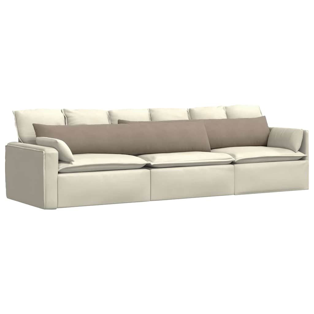 Sofapuder 2 pcs Gråbrun 200 x 40 cm Stof