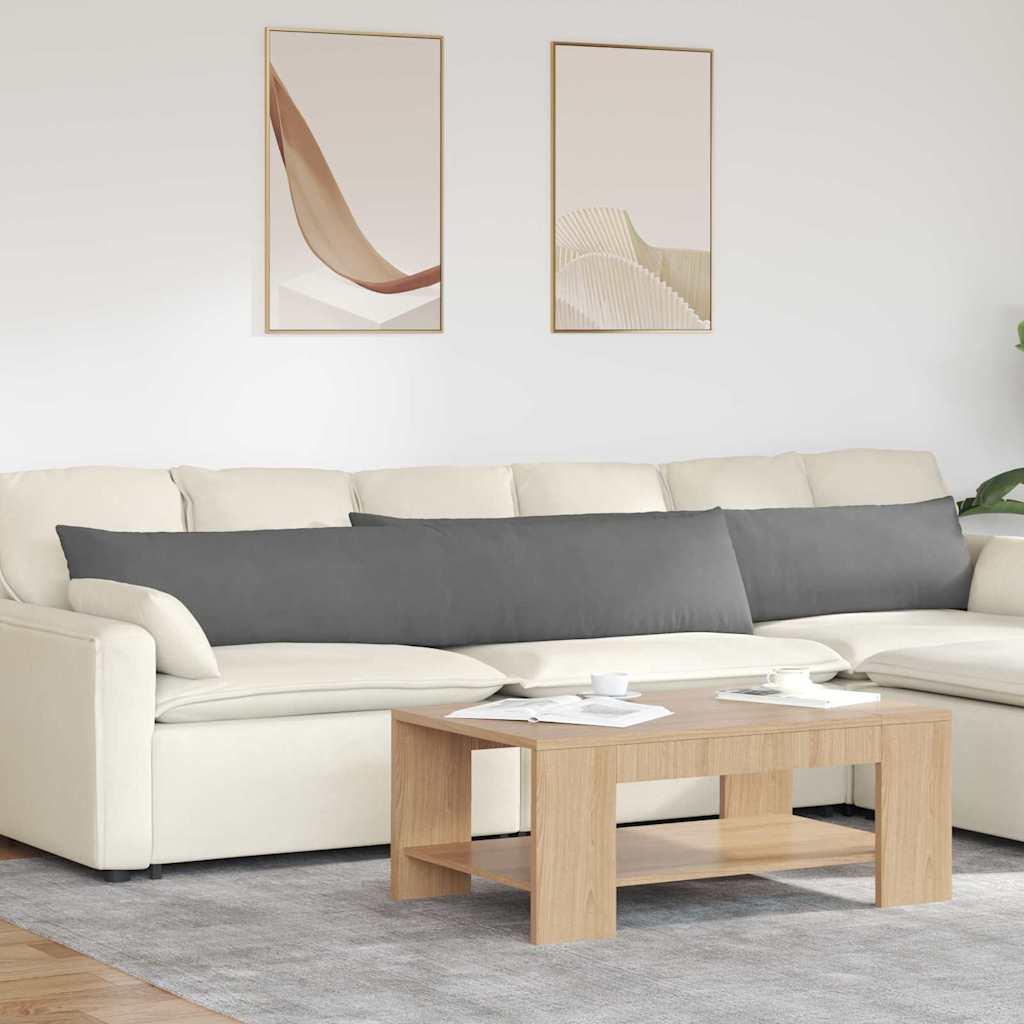 Sofapuder 2 pcs Mørkegrå 200 x 40 cm Stof