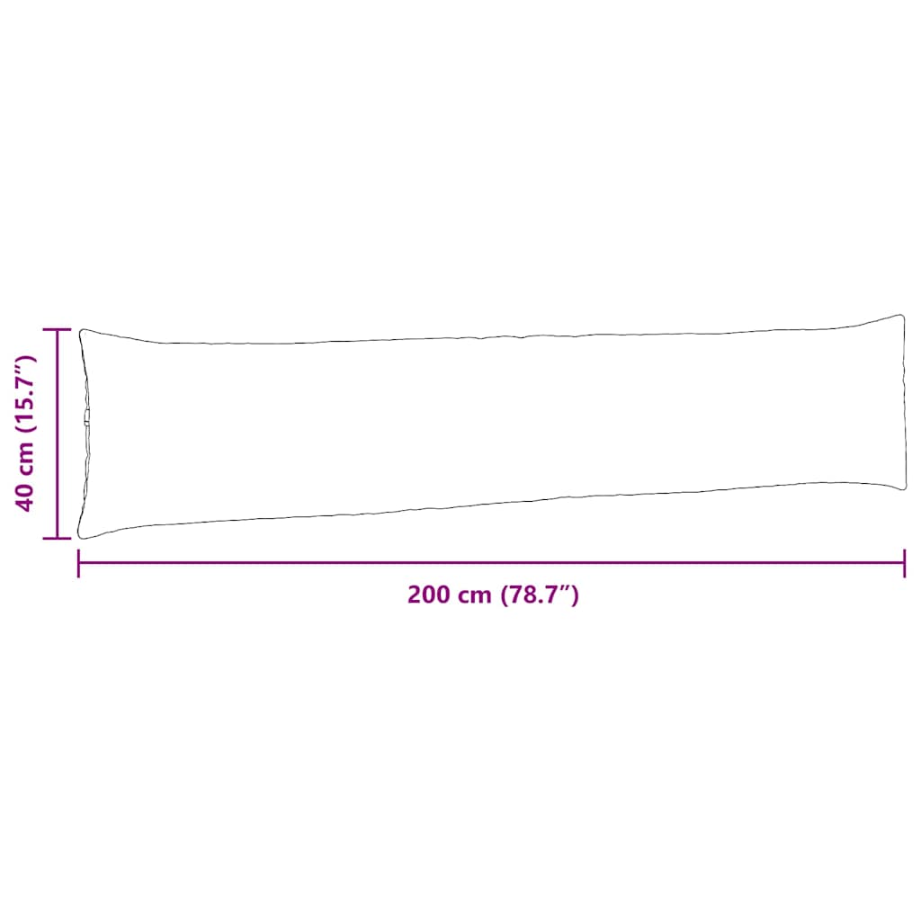 Sofapuder 2 pcs Lysegrå 200 x 40 cm Velourstof