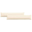 Sofapuder 2 pcs Creme 200 x 40 cm Velourstof