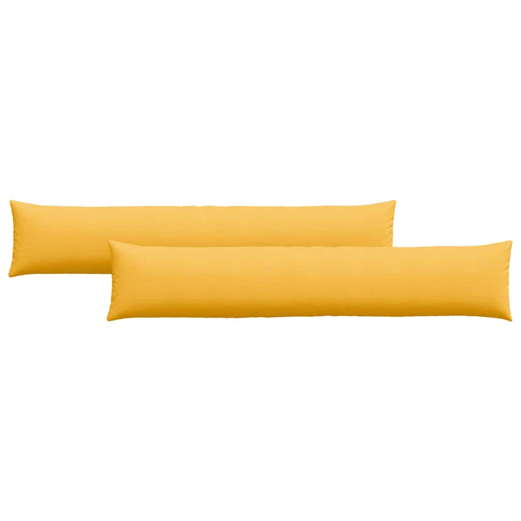 Sofapuder 2 pcs Lys Gul 200 x 40 cm Velourstof