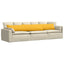 Sofapuder 2 pcs Lys Gul 200 x 40 cm Velourstof