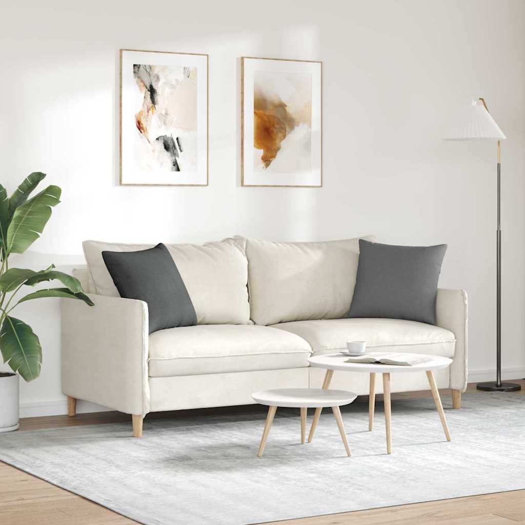 Sofapuder 2 pcs Mørkegrå 45 x 45 cm Stof