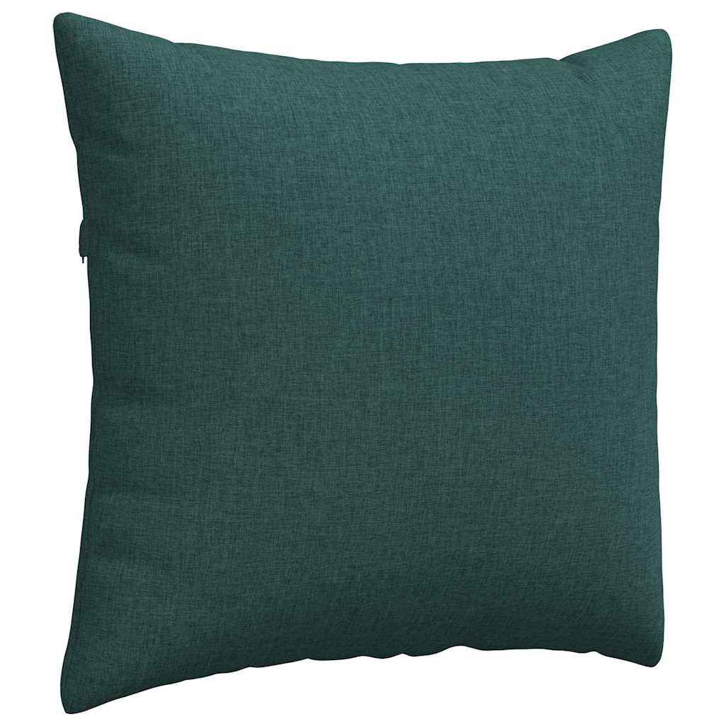 Sofapuder 2 pcs Mørkegrøn 45 x 45 cm Stof