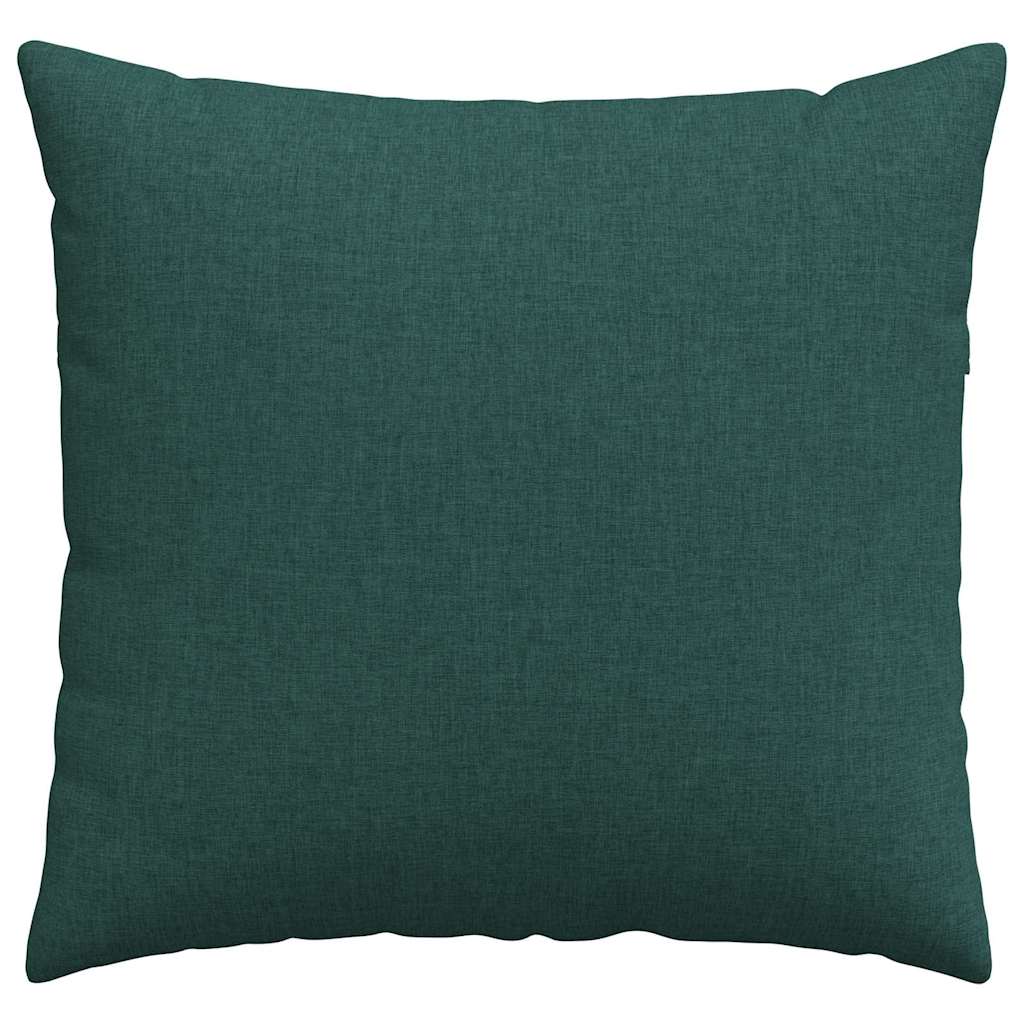 Sofapuder 2 pcs Mørkegrøn 45 x 45 cm Stof
