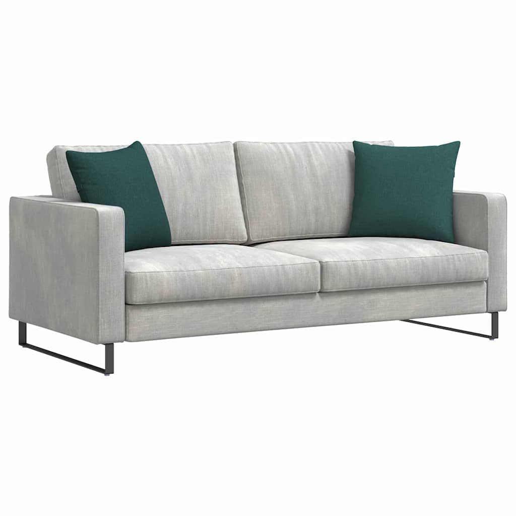 Sofapuder 2 pcs Mørkegrøn 45 x 45 cm Stof