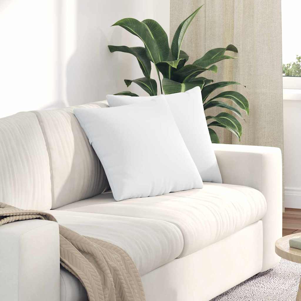 Sofapuder 2 pcs Hvid 45 x 45 cm Stof