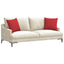 Sofapuder 2 pcs Rød 45 x 45 cm Stof